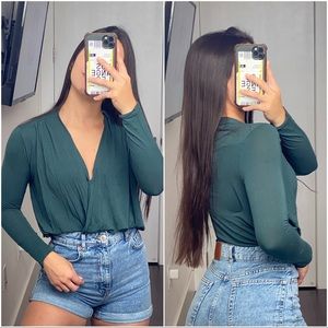 LONG SLEEVE EMERALD GREEN SHIRT